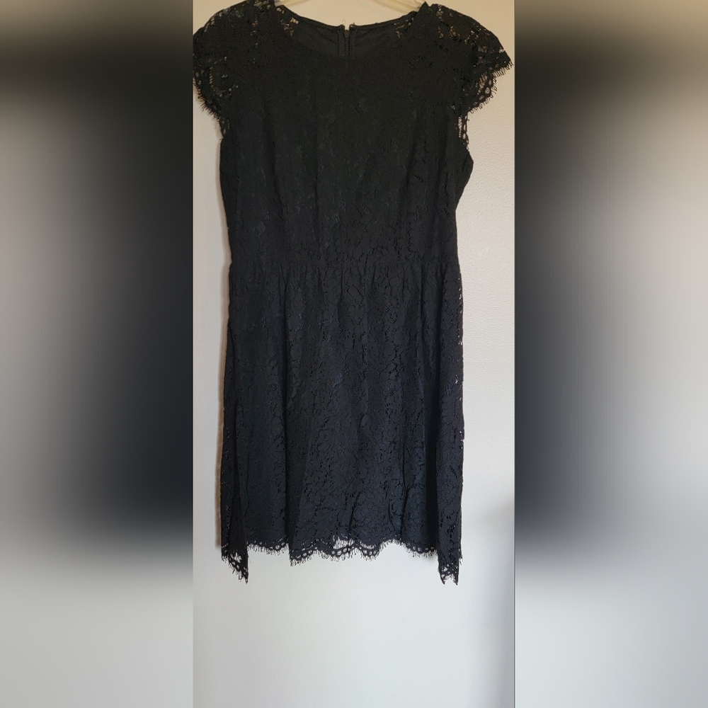 Kensington black lace dress size 14